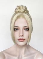 Pastel Ash Blonde Braided Lace Front Synthetic Wig LF2184
