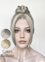 Pastel Ash Blonde Braided Lace Front Synthetic Wig LF2184