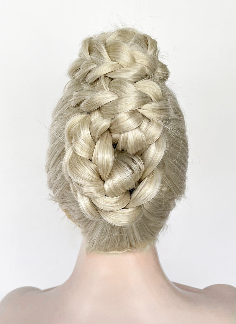 Pastel Ash Blonde Braided Lace Front Synthetic Wig LF2184