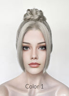 Pastel Ash Blonde Braided Lace Front Synthetic Wig LF2184