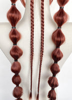 Clair Obscur: Expedition 33 DLC "Esquie" Maelle Auburn Braided Lace Front Synthetic Wig LF2192