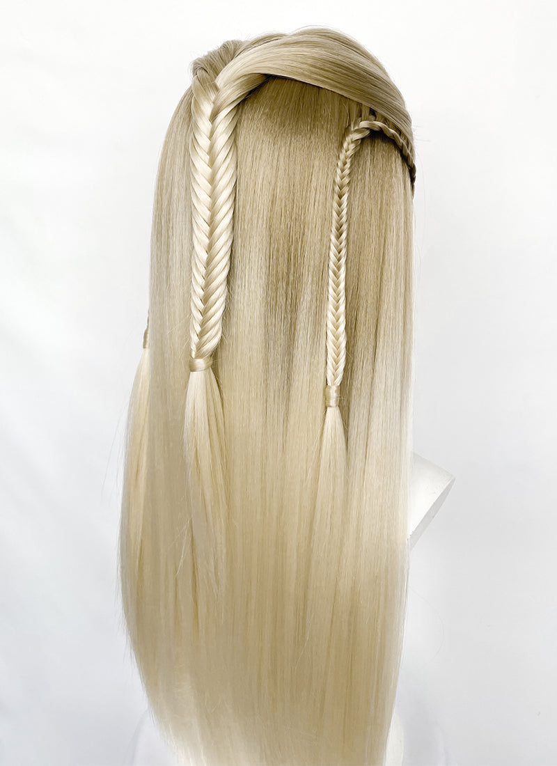 The lord of the rings The Hobbit Legolas Two Tone Blonde Braided Lace Front Synthetic Men's Wig LF2200