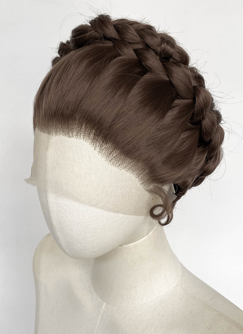 Star Wars Princess Leia Brunette Braided Lace Front Synthetic Wig LF2202