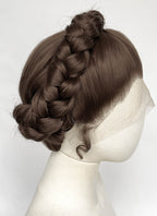 Star Wars Princess Leia Brunette Braided Lace Front Synthetic Wig LF2202