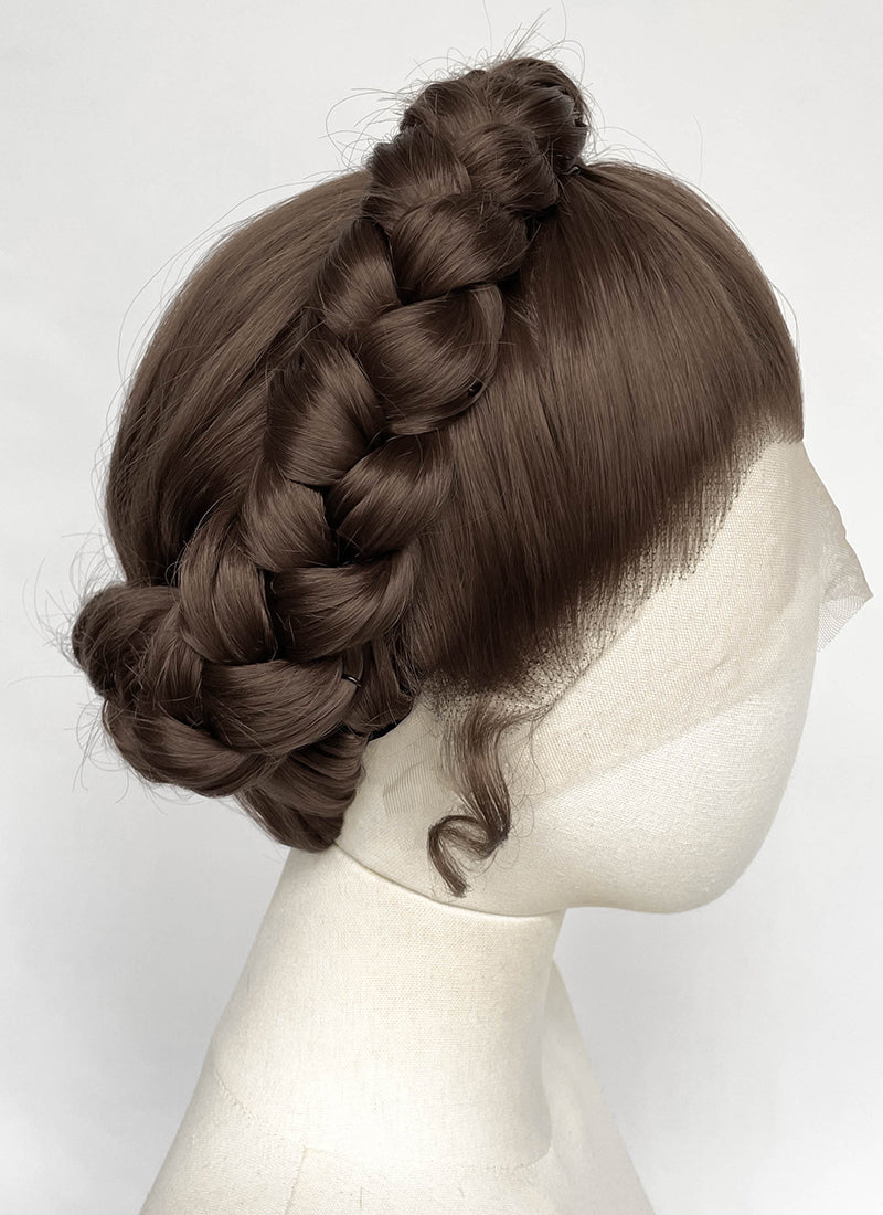 Star Wars Princess Leia Brunette Braided Lace Front Synthetic Wig LF2202
