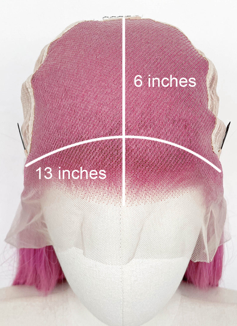 The Amazing Digital Circus Zooble Yaki Hot Pink Braided 13" x 6" Lace Top Synthetic Wig LF2207