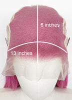 The Amazing Digital Circus Zooble Yaki Hot Pink Braided 13" x 6" Lace Top Synthetic Wig LF2207