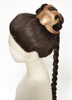 Star Wars Princess Leia Brunette Braided Lace Front Synthetic Wig LF2208