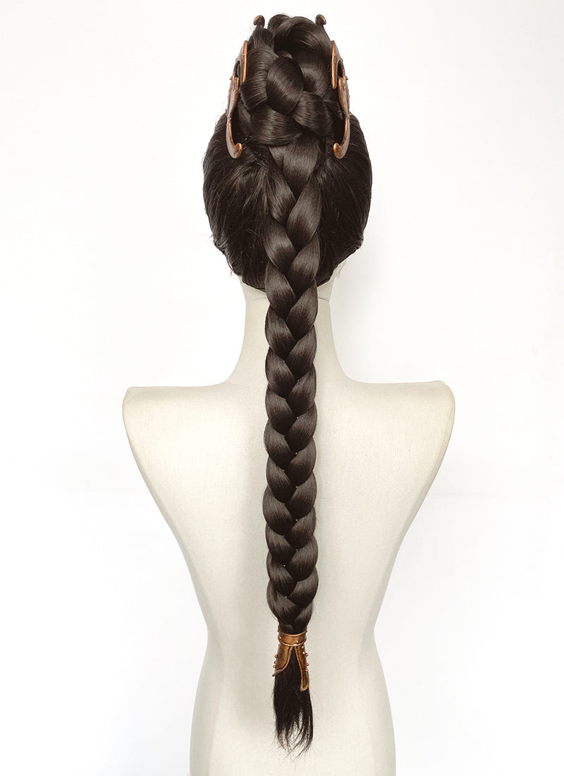 Star Wars Princess Leia Brunette Braided Lace Front Synthetic Wig LF2208