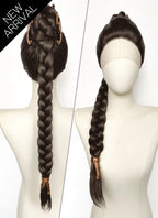 Star Wars Princess Leia Brunette Braided Lace Front Synthetic Wig LF2208