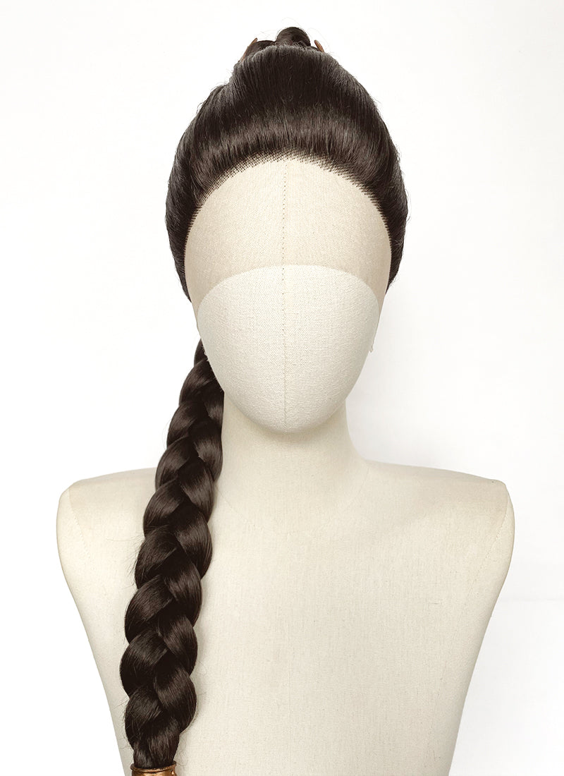 Star Wars Princess Leia Brunette Braided Lace Front Synthetic Wig LF2208