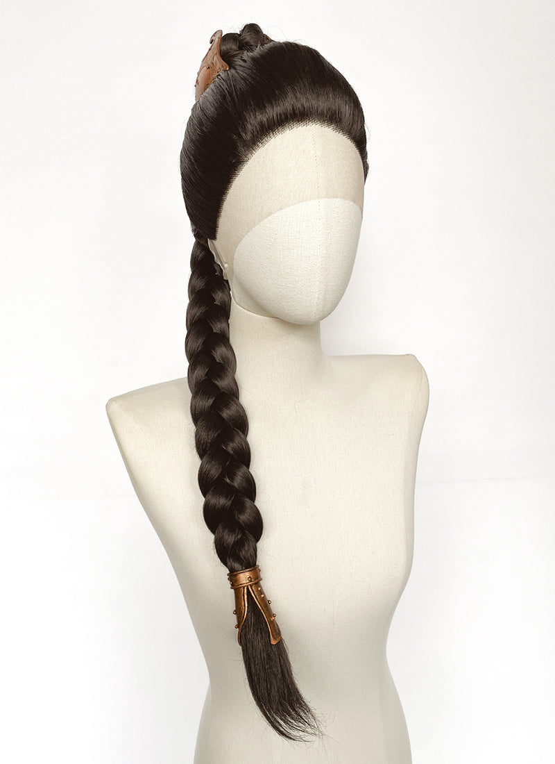Star Wars Princess Leia Brunette Braided Lace Front Synthetic Wig LF2208