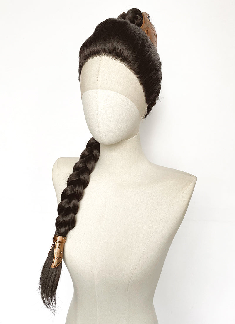 Star Wars Princess Leia Brunette Braided Lace Front Synthetic Wig LF2208
