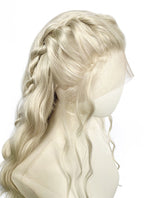 Game of Thrones Daenerys Targaryen Light Ash Blonde Braided Lace Front Synthetic Wig LF2209