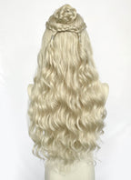Game of Thrones Daenerys Targaryen Light Ash Blonde Braided Lace Front Synthetic Wig LF2211