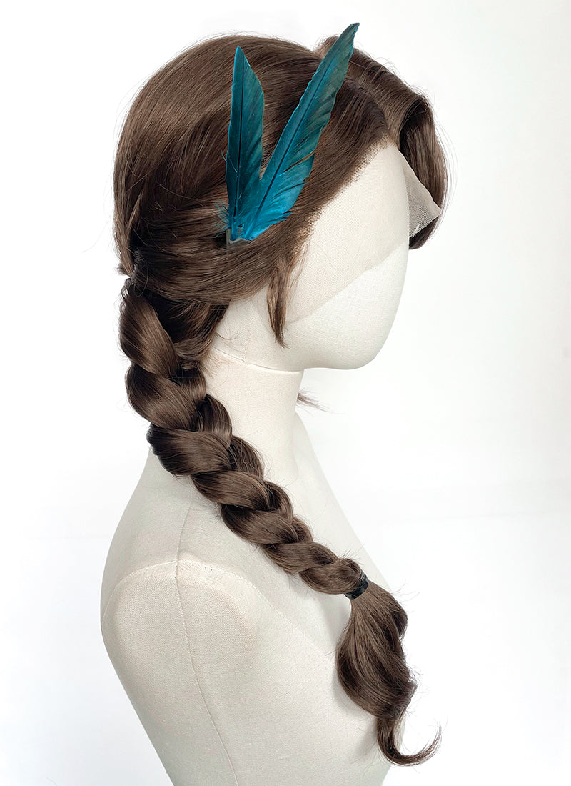 Critical Role The Legend of Vox Machina Season 4 Vex'ahlia Brunette Braided Lace Front Synthetic Wig LF2213