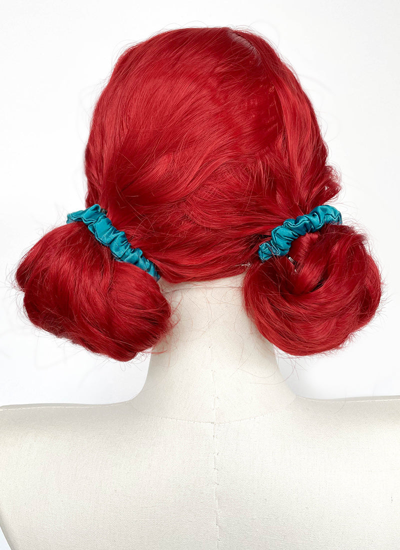 The Witcher 3 Triss Merigold Red Braided Lace Front Synthetic Wig LF2218