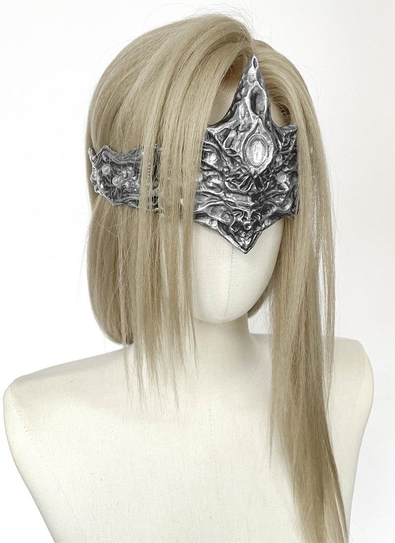 Dark Souls III Fire Keeper Ash Blonde Braided Lace Front Synthetic Wig LF2219