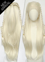 House of the Dragon Rhaenyra Targaryenâ€?Platinum Blonde Braided Lace Front Synthetic Wig LF2221