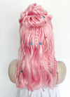 Pastel Pink Braided Lace Front Synthetic Wig LF2511