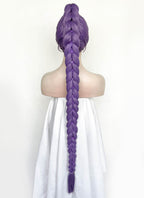 KPop Demon Hunters Rumi Pastel Purple Braided Lace Front Synthetic Wig LF2515