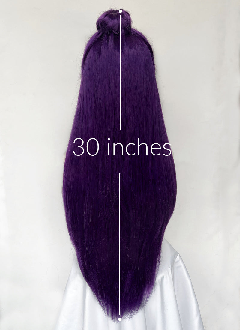The Apothecary Diaries Jinshi Purple Braided Lace Front Synthetic Men's Wig LF2517