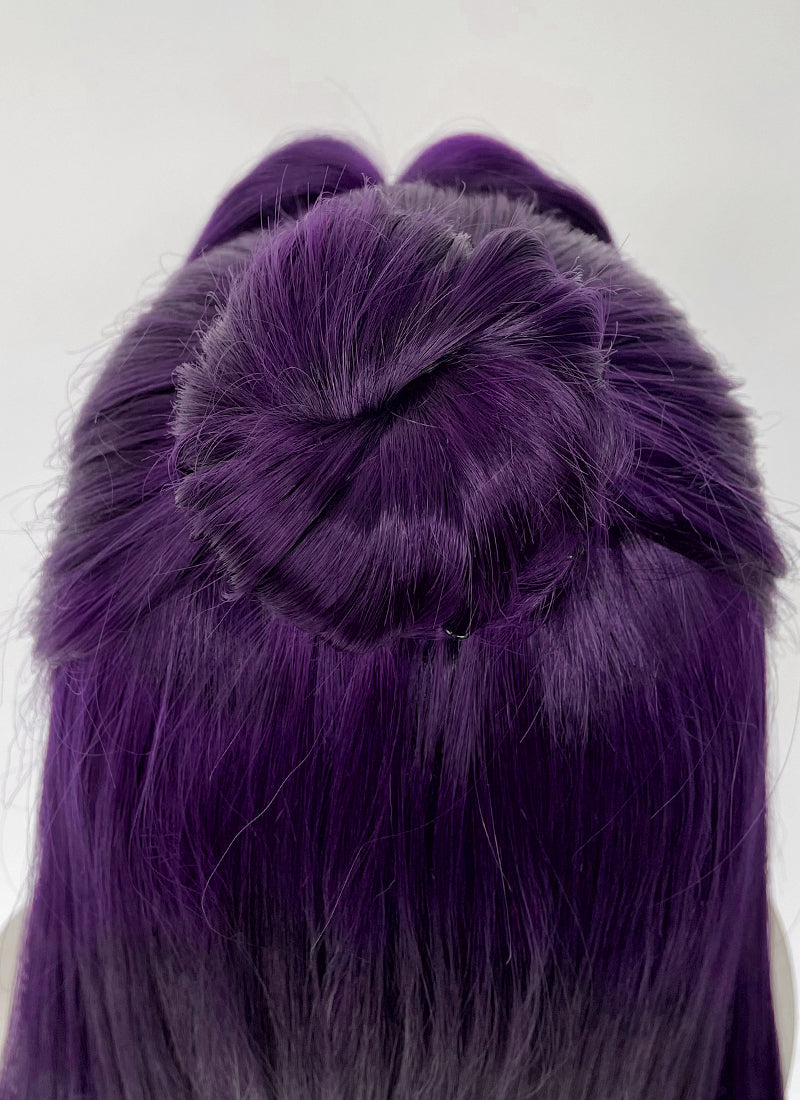 The Apothecary Diaries Jinshi Purple Braided Lace Front Synthetic Men's Wig LF2517
