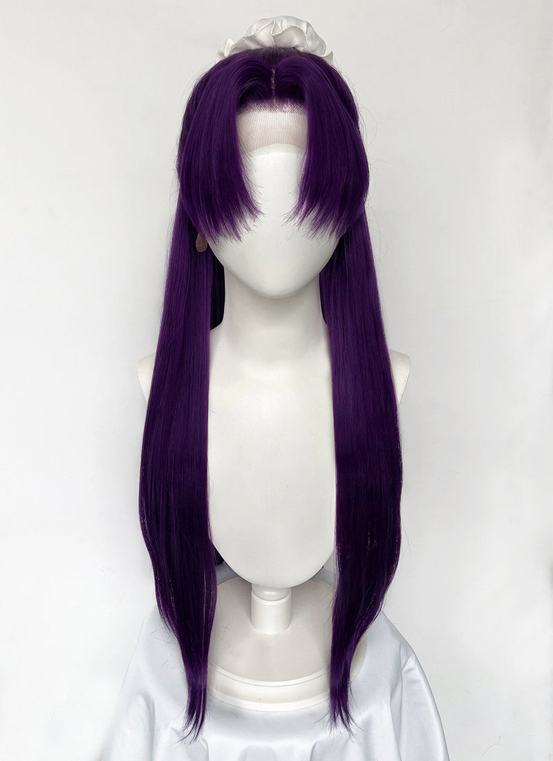 The Apothecary Diaries Jinshi Purple Braided Lace Front Synthetic Men's Wig LF2517