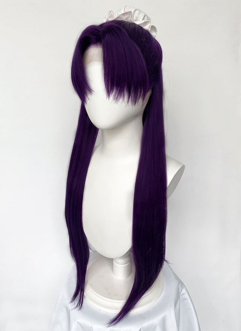 The Apothecary Diaries Jinshi Purple Braided Lace Front Synthetic Men's Wig LF2517