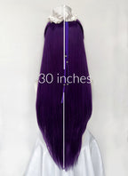 The Apothecary Diaries Jinshi Purple Braided Lace Front Synthetic Men's Wig LF2517