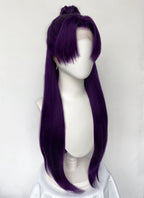 The Apothecary Diaries Jinshi Purple Braided Lace Front Synthetic Men's Wig LF2517