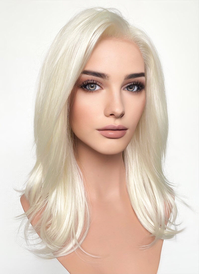 Light Blonde Straight Lace Front Synthetic Wig LF269