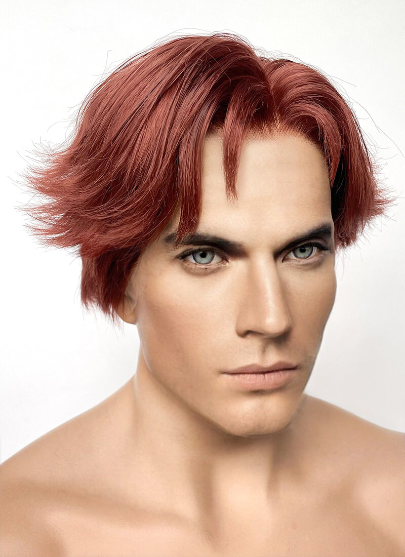 X-MEN 97 Cyclops Auburn Straight Lace Front Synthetic Hair Men's Wig LF6055