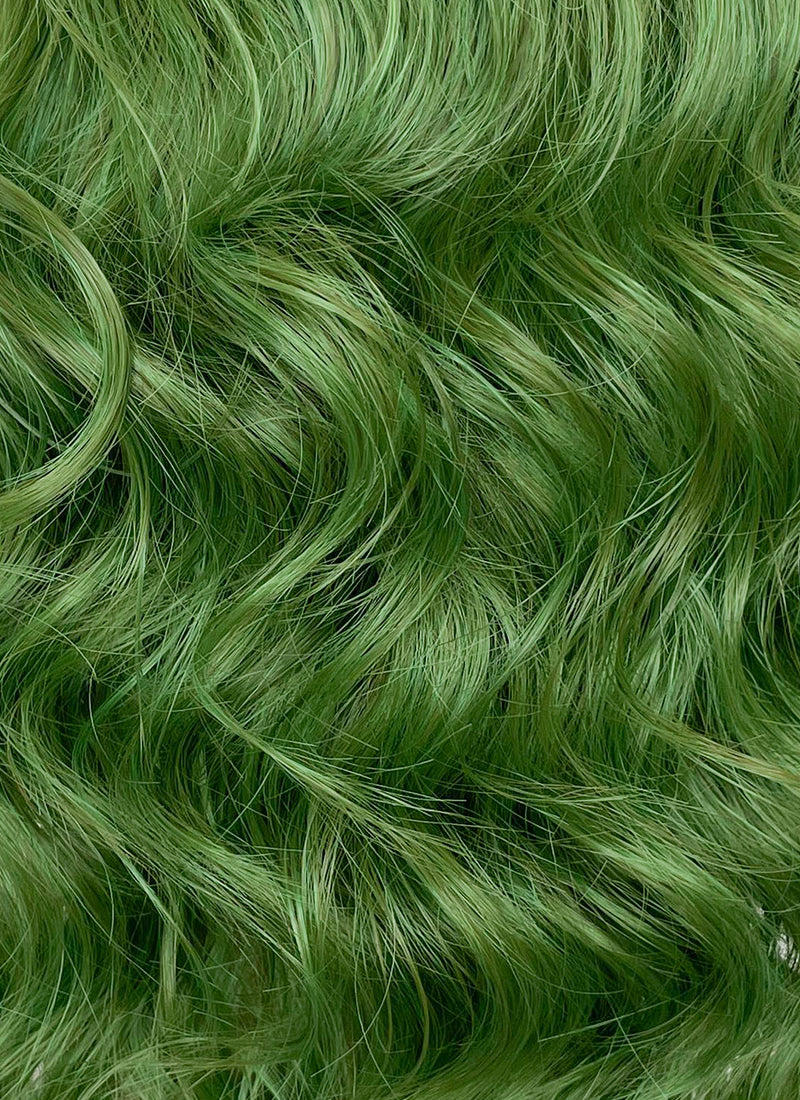 Joker 2 Arthur Fleck Green Wavy Lace Front Synthetic Men's