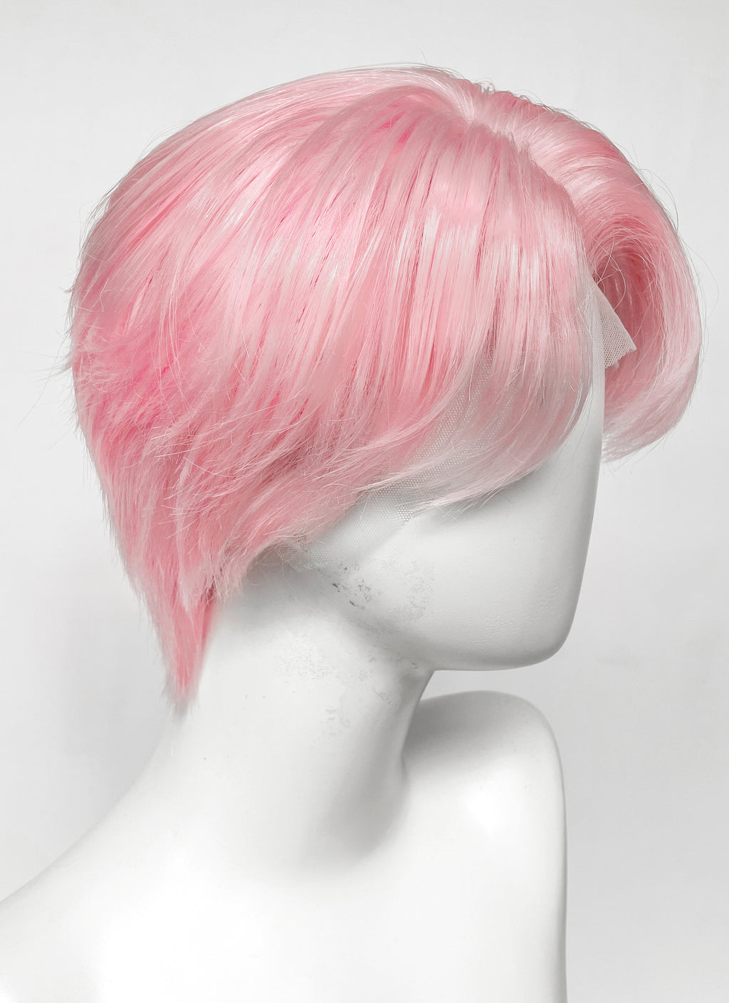Kpop Pastel Pink Straight Lace Front Synthetic Men's Wig LF6131