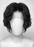 Demon Slayer: Kimetsu no Yaiba Muzan Kibutsuji Black Wavy Lace Front Synthetic Men's Wig LF6136