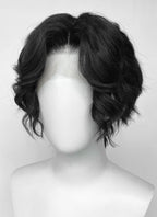 Demon Slayer: Kimetsu no Yaiba Muzan Kibutsuji Black Wavy Lace Front Synthetic Men's Wig LF6136
