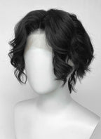 Demon Slayer: Kimetsu no Yaiba Muzan Kibutsuji Black Wavy Lace Front Synthetic Men's Wig LF6136