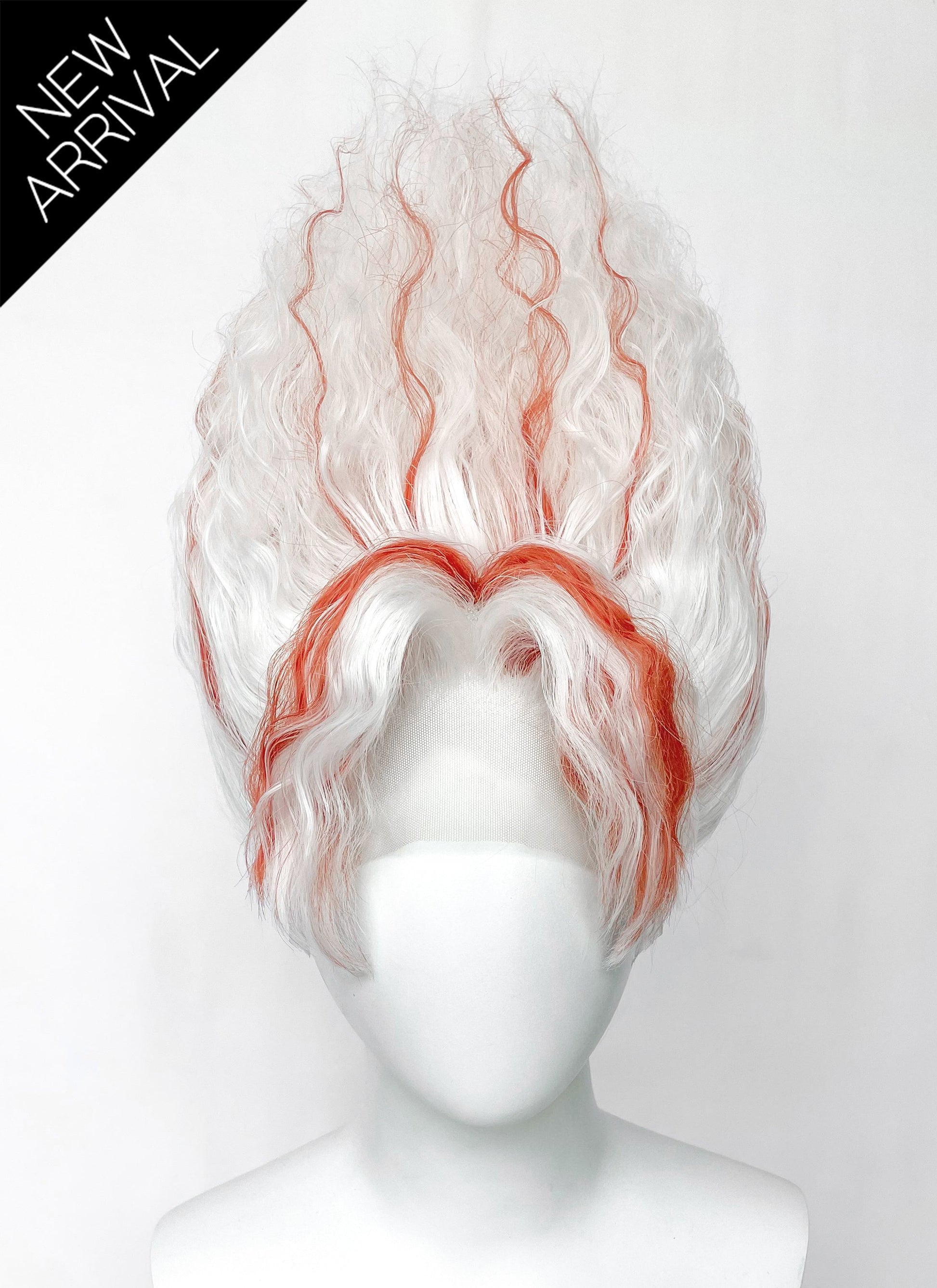 DAN DA DAN Okarun Ken Takakura White Mixed Red Wavy Lace Front Synthetic Men's Wig LF6138
