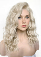 The Fantastic Four Invisible Woman Sue Storm Light Ash Blonde Wavy Lace Front Synthetic Hair Wig LF6144