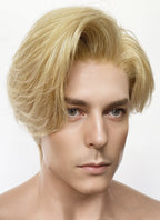 Blonde Straight Lace Front Synthetic Men's Wig LF6148