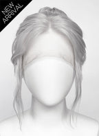 Baldur's Gate 3 Minthara Yaki Silver Grey Braided Lace Front Synthetic Wig LF6152