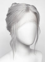 Baldur's Gate 3 Minthara Yaki Silver Grey Braided Lace Front Synthetic Wig LF6152