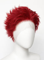 Red Wavy Lace Front Synthetic Men's Wig LF6155