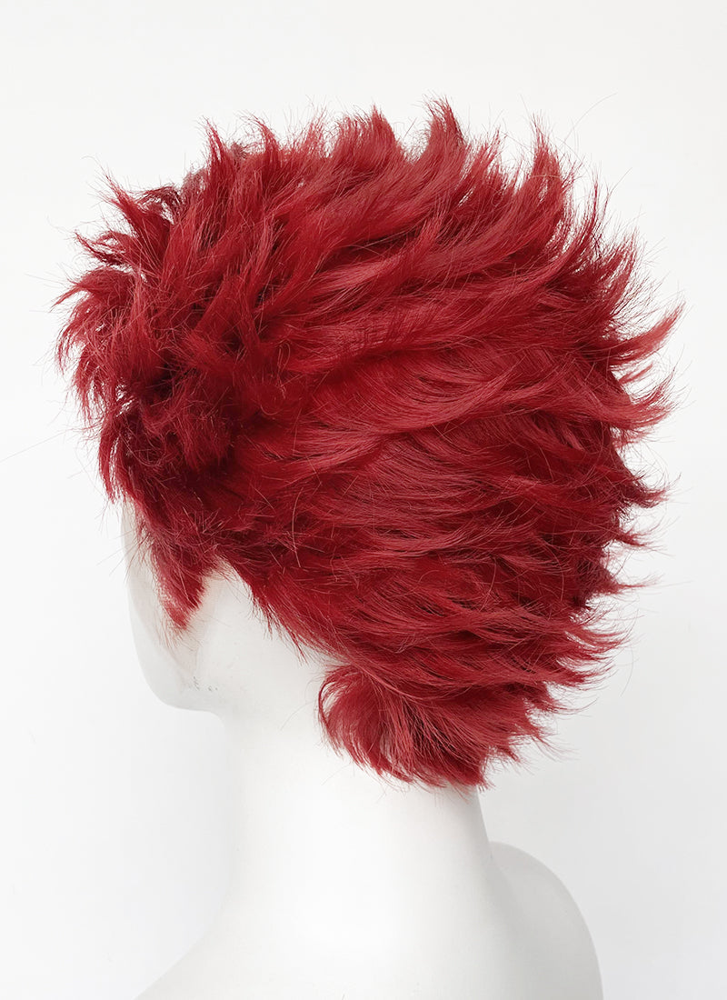 Red Wavy Lace Front Synthetic Men's Wig LF6155