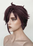 Dispatch Courtney Invisigal Reddish Purple Straight Yaki Lace Front Synthetic Hair Wig LF6159