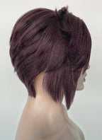Dispatch Courtney Invisigal Reddish Purple Straight Yaki Lace Front Synthetic Hair Wig LF6159