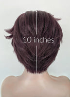 Dispatch Courtney Invisigal Reddish Purple Straight Yaki Lace Front Synthetic Hair Wig LF6159