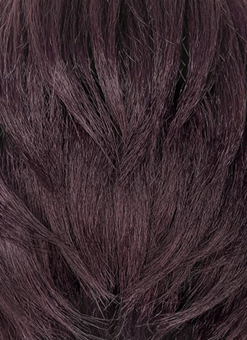 Dispatch Courtney Invisigal Reddish Purple Straight Yaki Lace Front Synthetic Hair Wig LF6159