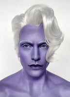 Critical Role Essek Thelyss White Wavy Lace Front Synthetic Men's Wig LF6176